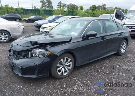 2025 Honda Civic Lx из США, поврежденный, VIN 2HGFE2F24SH546803